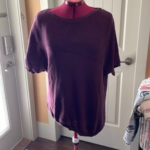Plum Purple Ricki’s Short Sleeve Sweater